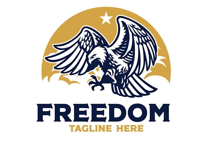 design beautiful eagle logo