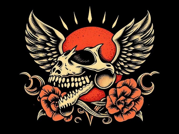 create awesome old school tattoo style desig