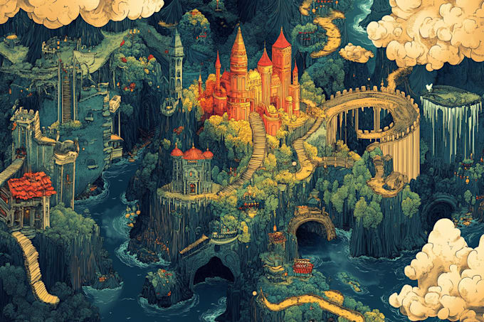 vector map country map fantasy map cartography