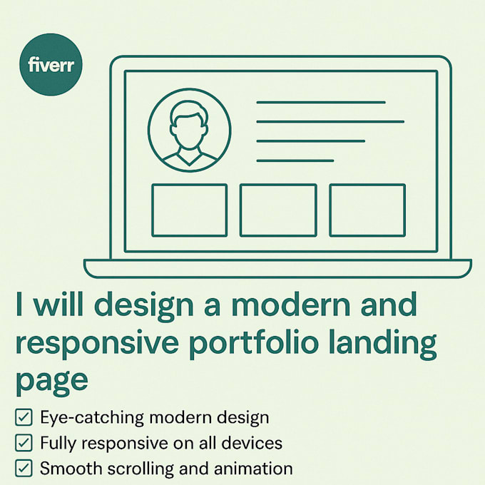 Build a modern and responsive portfolio landing page by Karine_frontend ...