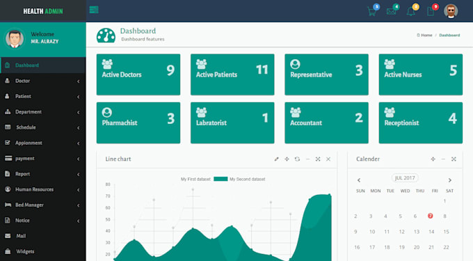 develop a custom hospital management system in aspnet