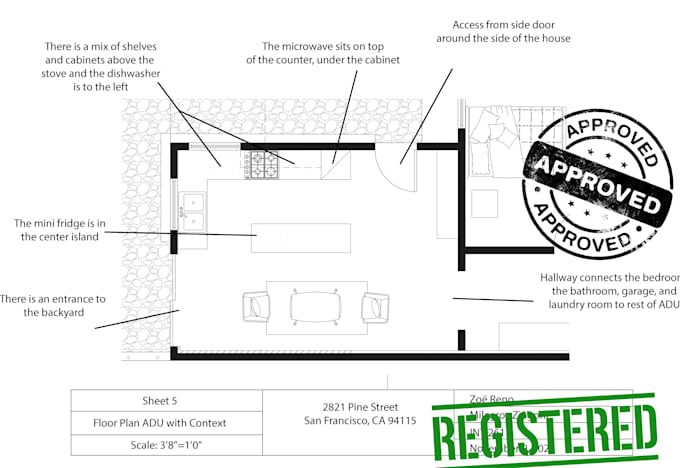Do city permit stamp mep architectural for adu garage deck patio shed ...
