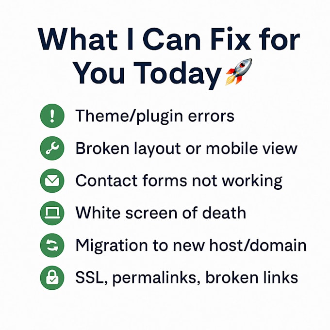 fix your urgent wordpress issue or migrate your site safely