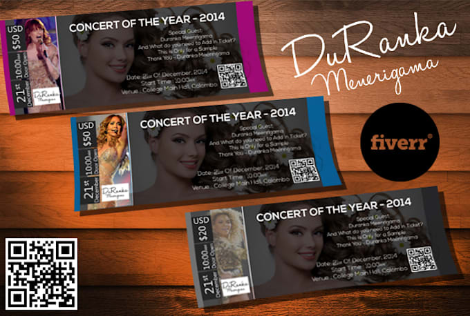 design a creative tickets