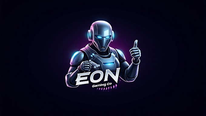 do robot esport mascot logo design