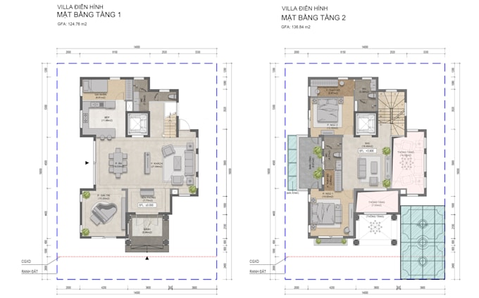 color and enhance 2d floor plans in photoshop