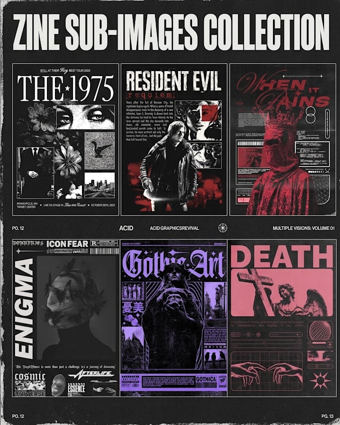create poster, cover, flyer, aesthetic, brutalism