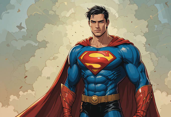 create superhero character art