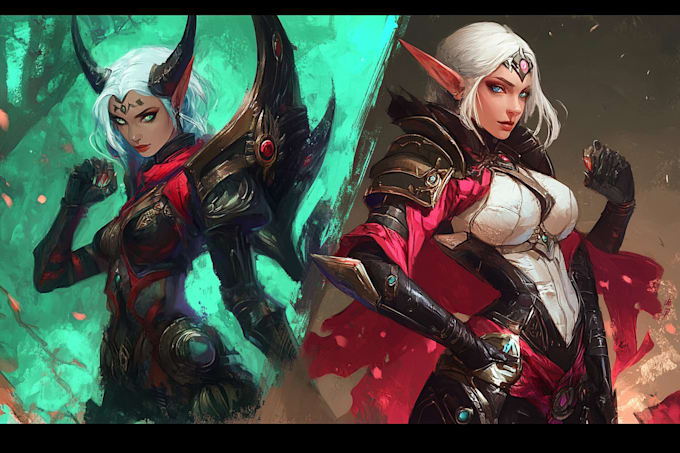 do character art, dnd, and game art