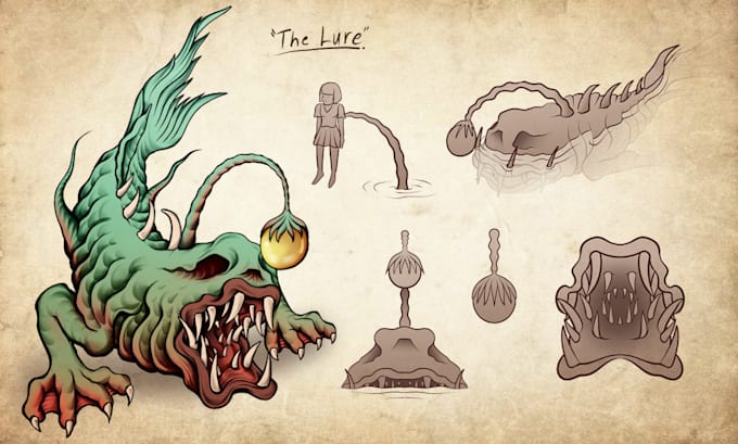 make original characters design for monsters or creatures