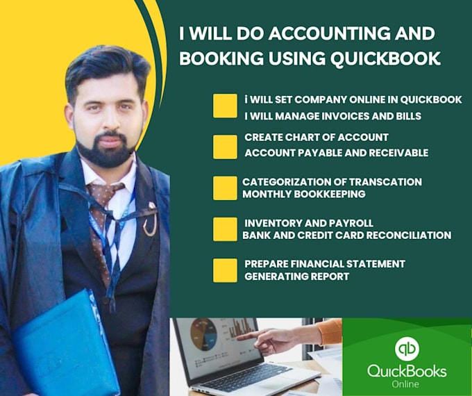 do accounting and bookkeeping using quickbook