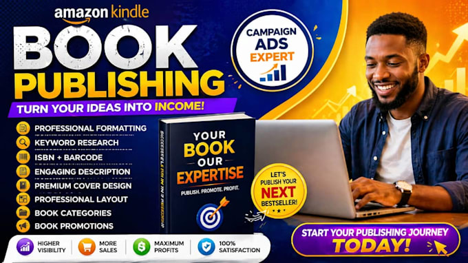 publish and promote your book on amazon KDP and promotion