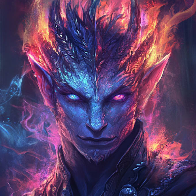draw a dnd character illustration