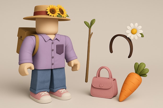 create custom roblox 3d clothing, ugc items, props, and models