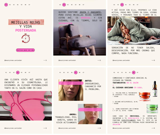 design carousel for instagram facebook canva template