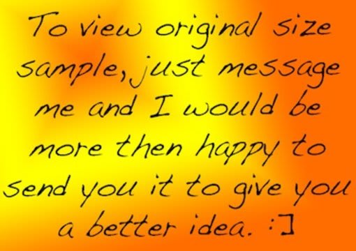 model your message/advertisement
