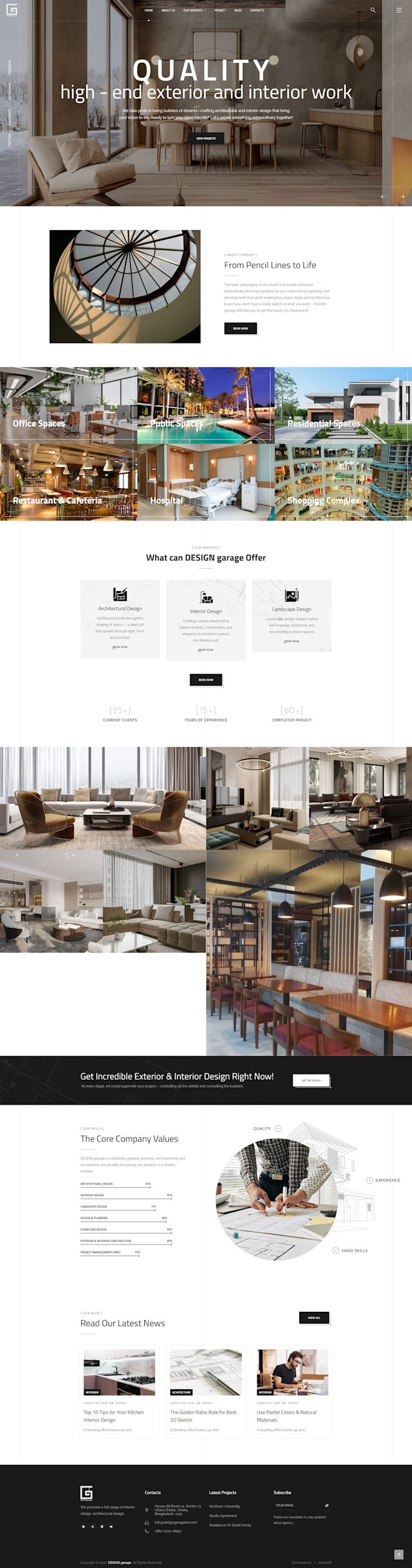 build a wordpress business website with elementor pro