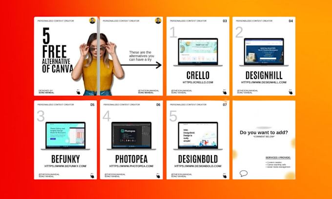 design a custom canva instagram carousel and linkedin post