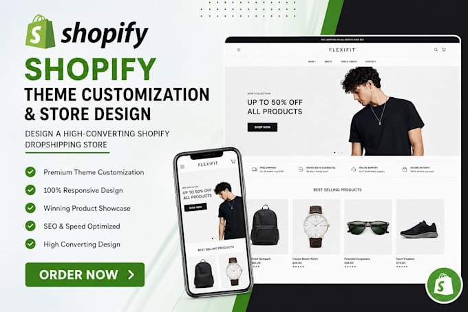 design shopify theme customization shopify dropshipping store design website