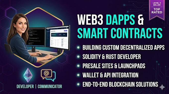 create token launchpad, smart contract developer, presale website, web3 dapps,