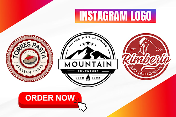 design a custom instagram logo luxury in 8h