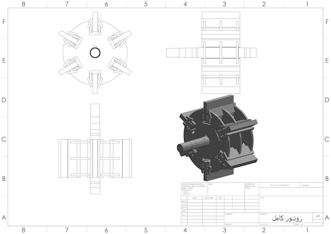 create 3d mechanical parts and assemblies  in solidworks
