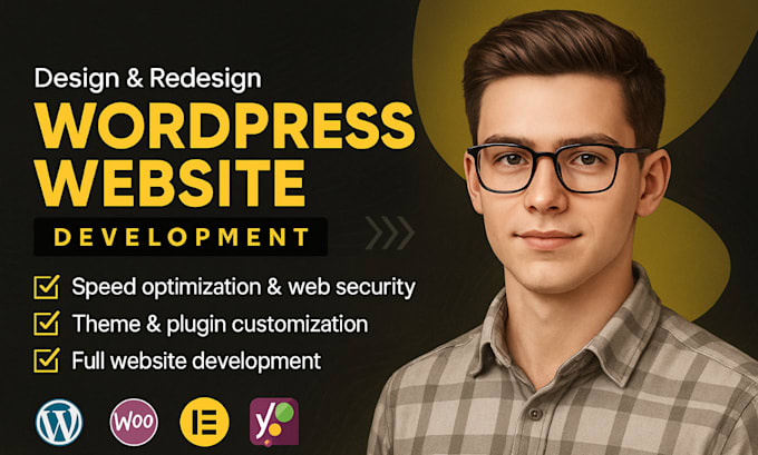 design modern business website, redesign and wordpress website development