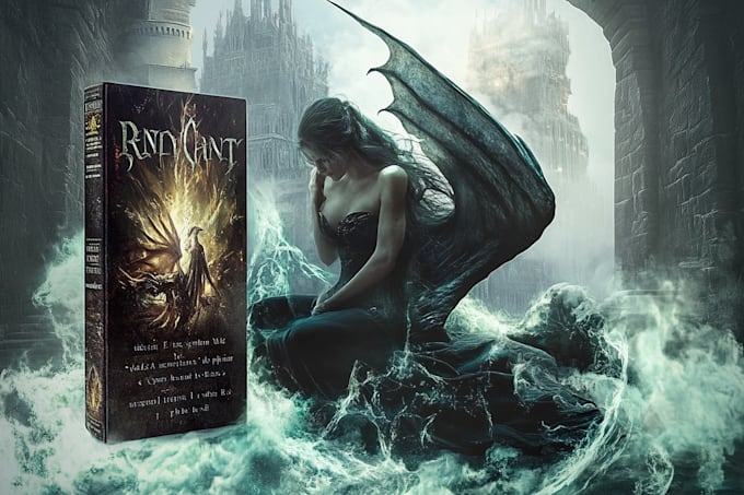 create professional fantasy book cover and sci fi book cover