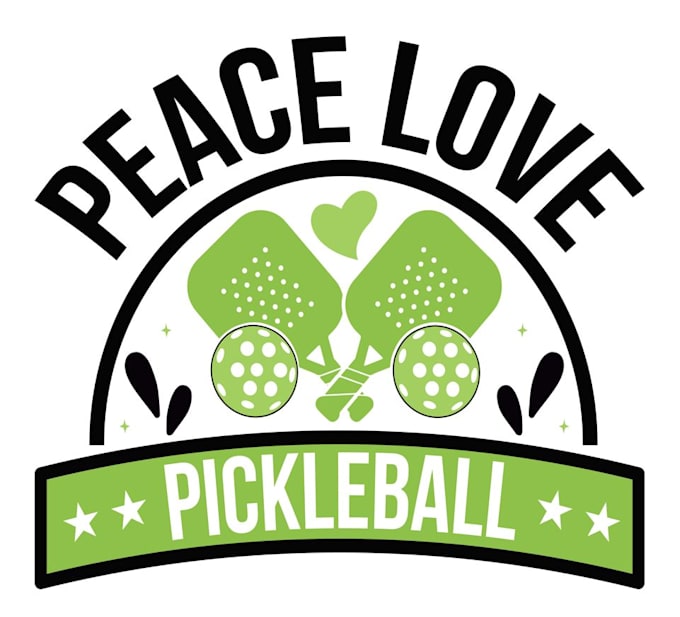 design a modern beautiful pickleball logo