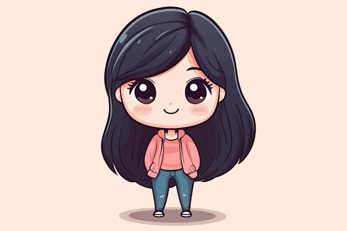 design cute vector cartoon characters for animation