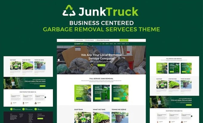 wordpress junk removal website lawn care website junk removal junk removal leads