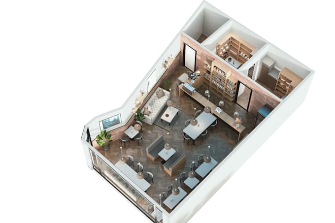 convert 2d floor plan to 3d floor plan