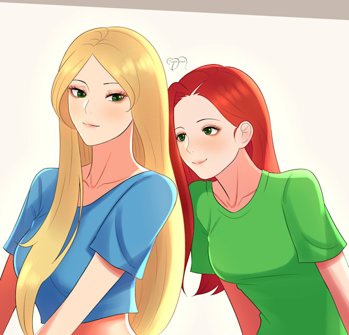 draw your original character or photo in my anime style