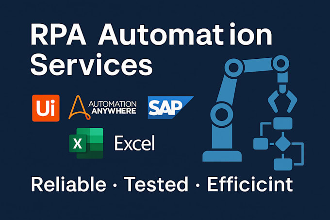 build uipath or automation anywhere bots to automate your business task
