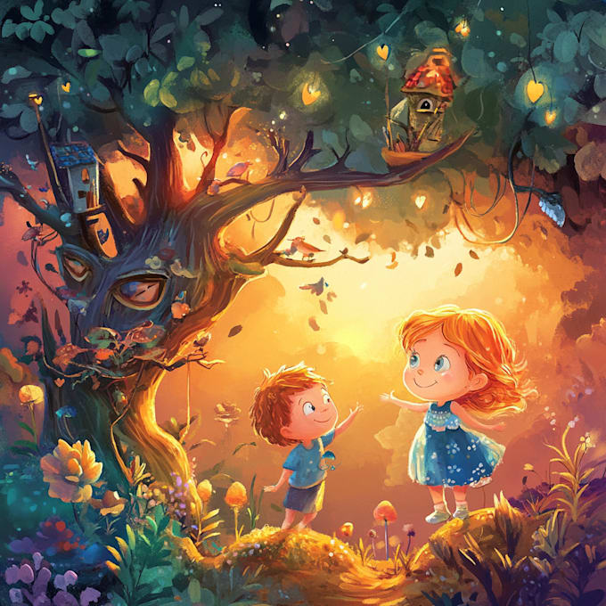 design awesome children book illustrations