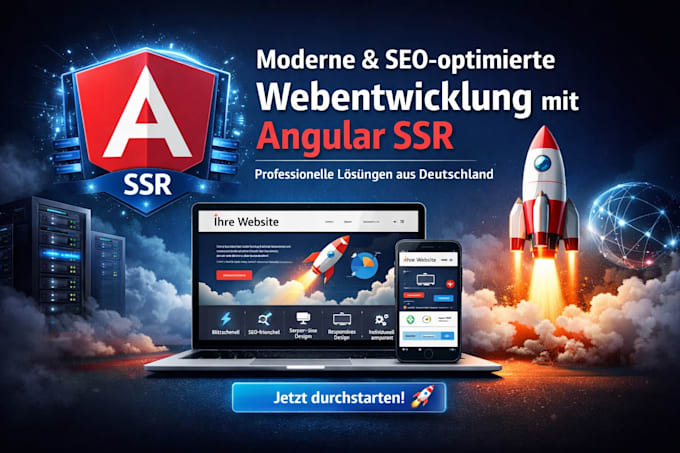 provide angular ssr landing page and website development