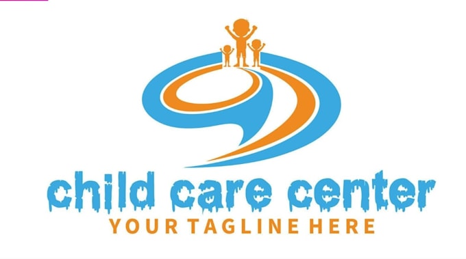 create modern child care logo design