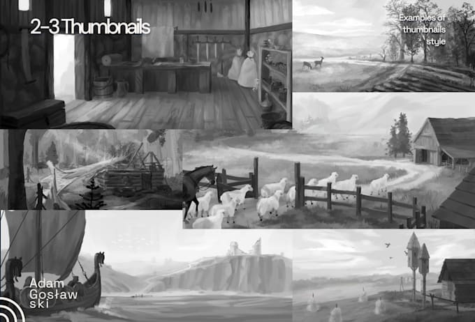 do realistic, painterly environment art for story or game