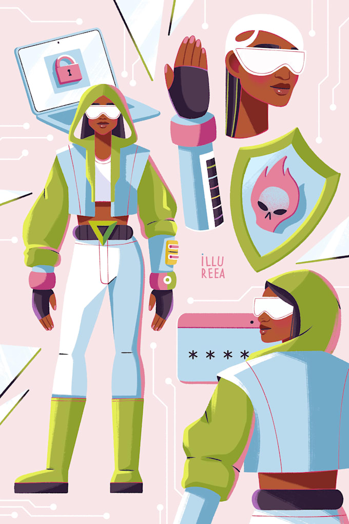 design flat illustrations for your brand, apps, and web