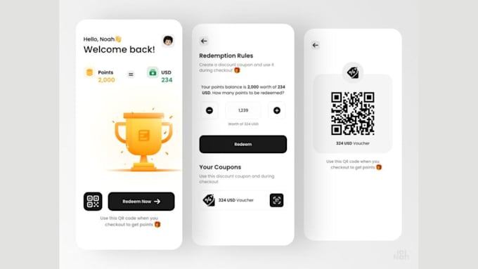 develop reward app, loyalty app gamification app integration membership program