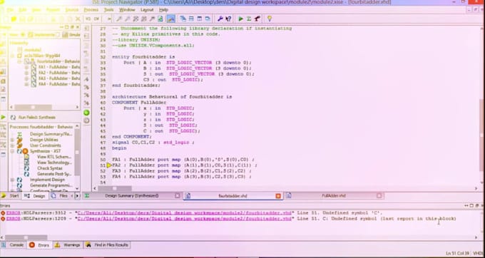 do digital logic design simulate fpga debug verilog vhdl, using vivado xilinx