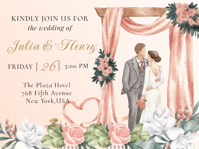 design elegant custom wedding invitations