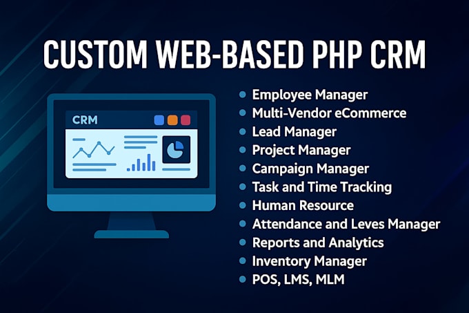 develop a professional cloud based ai CRM for your business
