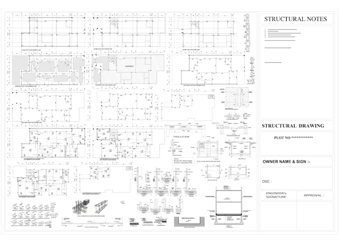 draft architecture and structure submission house drawiing