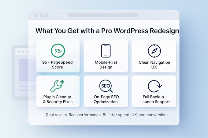 redesign and optimize your outdated wordpress website professionally
