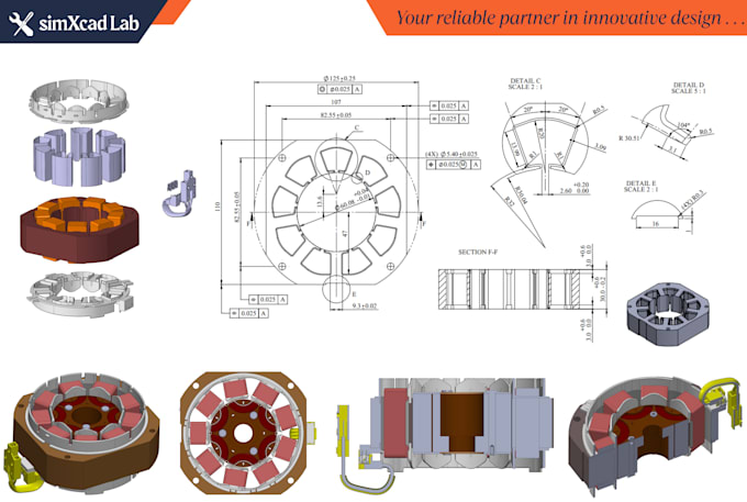 do design industrial drawing step parasolid using solidworks