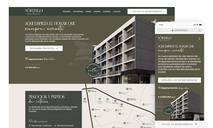 design a real estate website in figma with uxui and a focus on selling more