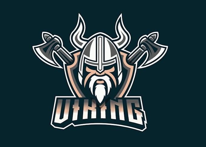 create high quality vintage viking logo with vector file