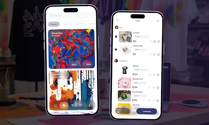 create a custom printing and designing app