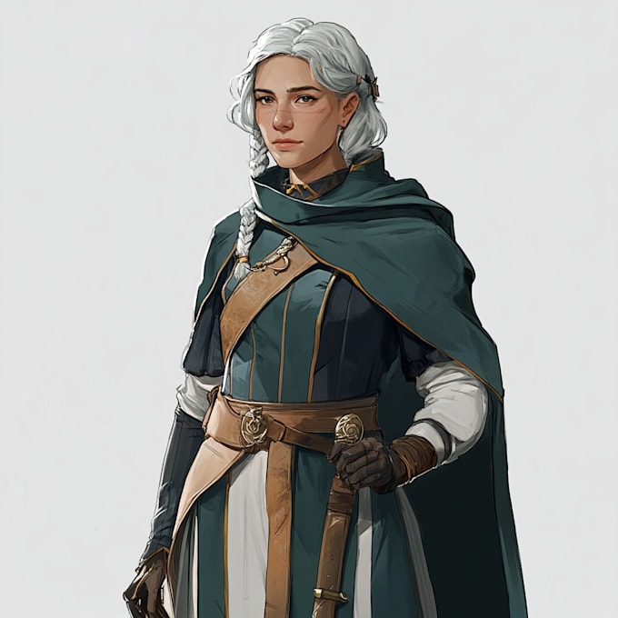 create a character illustration for dnd character game art design